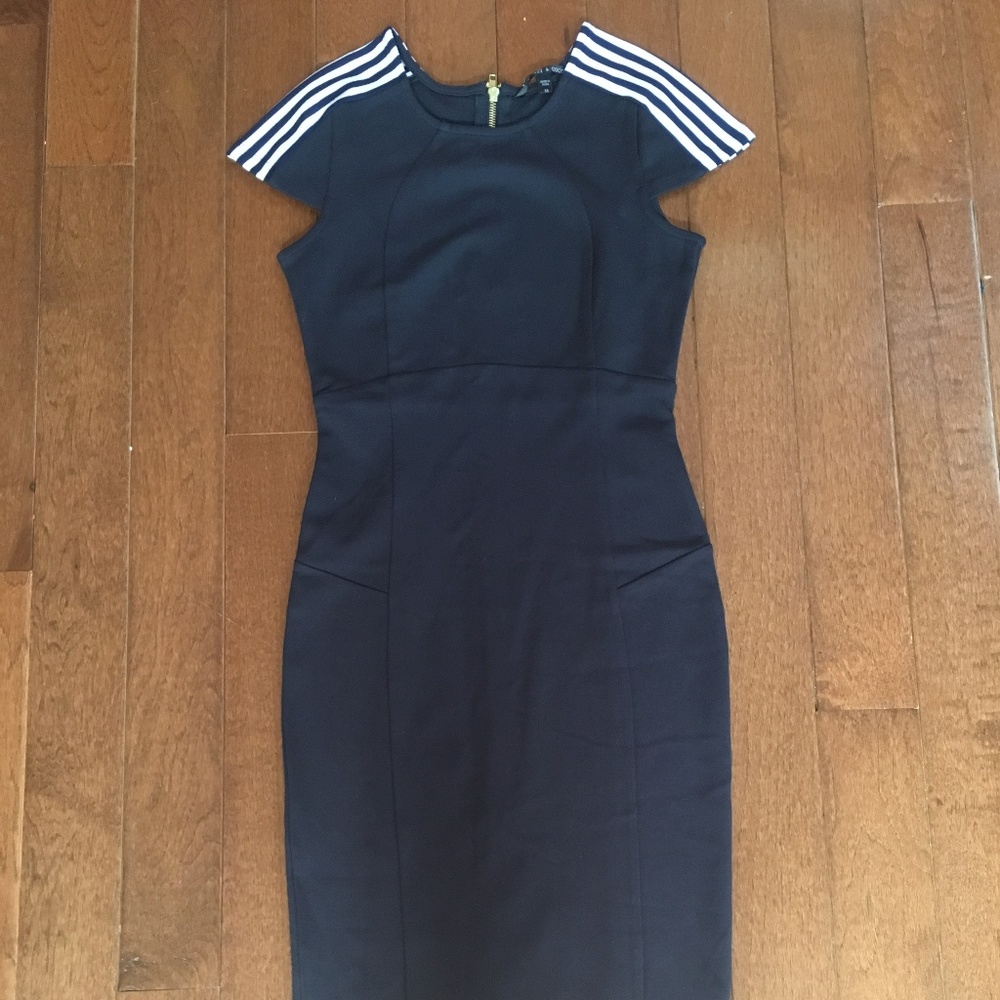 Felicity & Coco Black Ward Seamed Pencil Dress